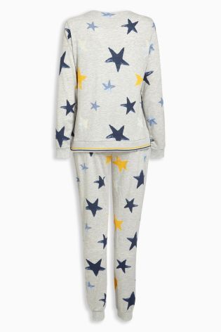 Grey Star Print Pyjamas